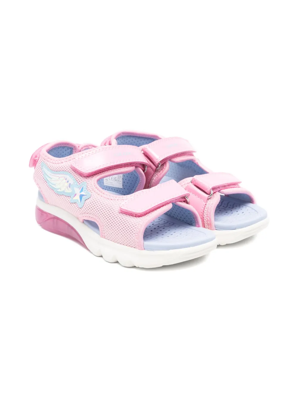 Geox Kids Ciberdron wing star sandals Pink