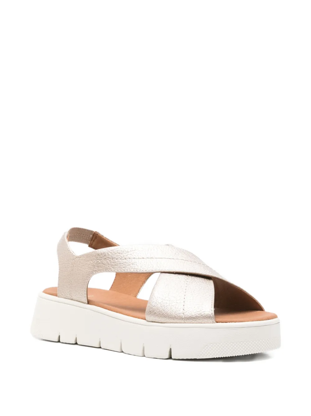 Geox 40mm Dandra crossover slingback sandals Gold