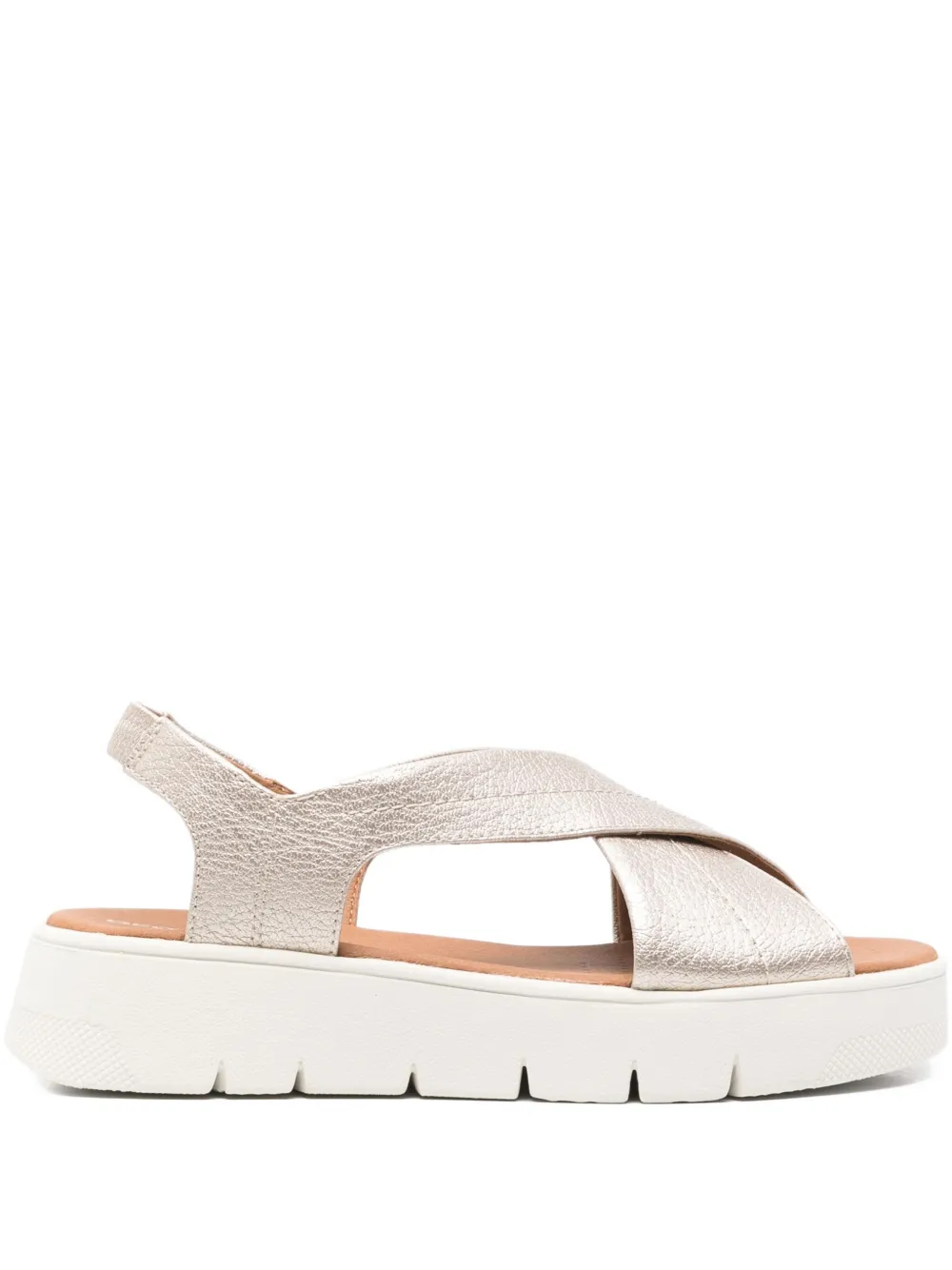 Geox 40mm Dandra crossover slingback sandals Gold