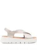 Geox 40mm Dandra crossover slingback sandals - Gold