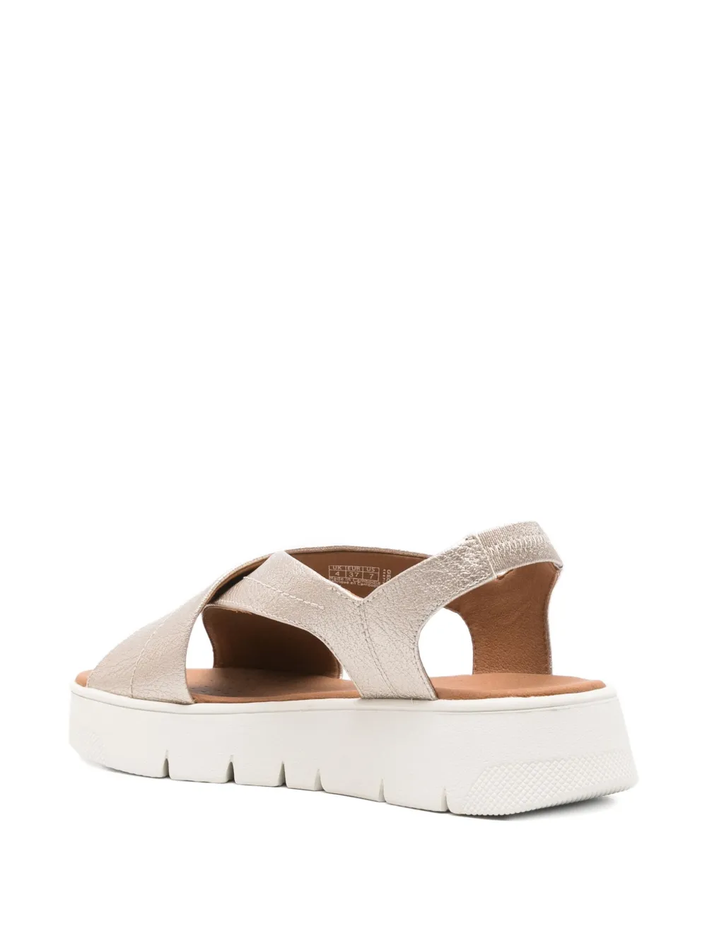 Geox 40mm Dandra crossover slingback sandals Gold