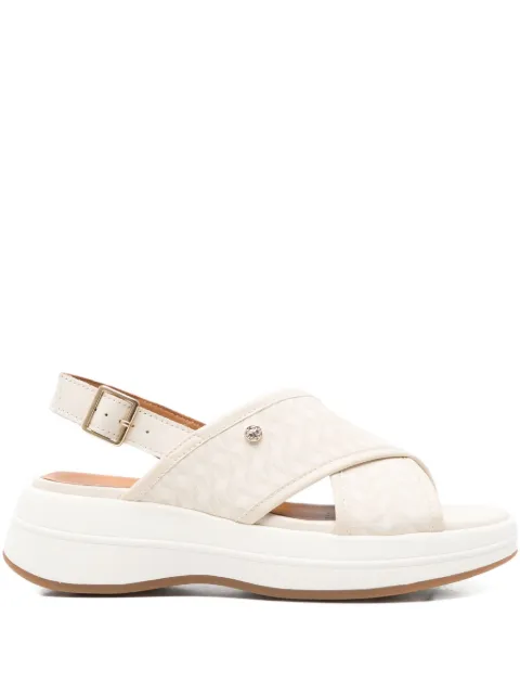 Geox 55mm Spherica cross-strap platform sandals