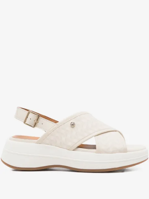 Geox 55mm Spherica cross-strap platform sandals