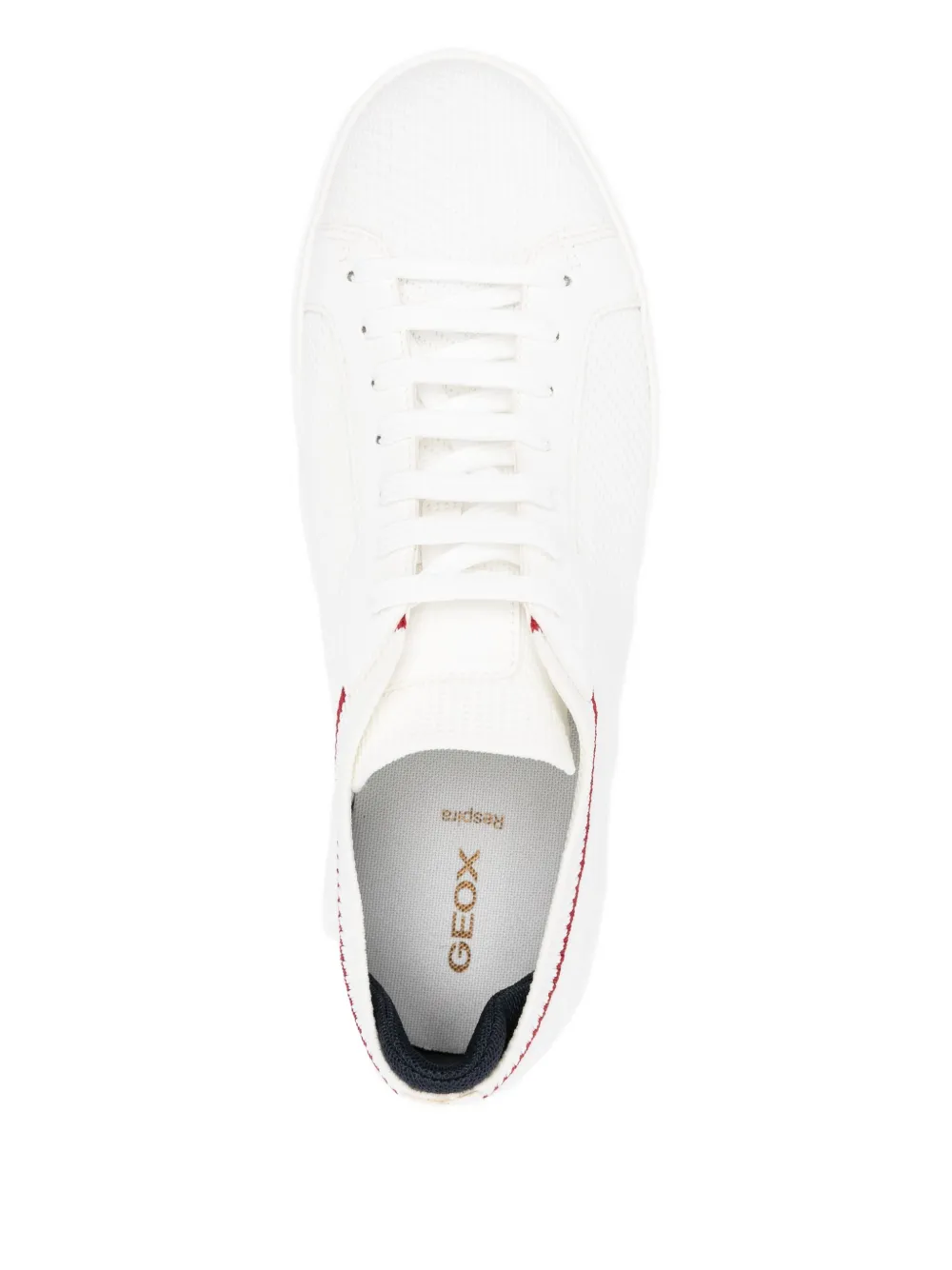 Geox Baltmoore knitted-panel lace-up sneakers White