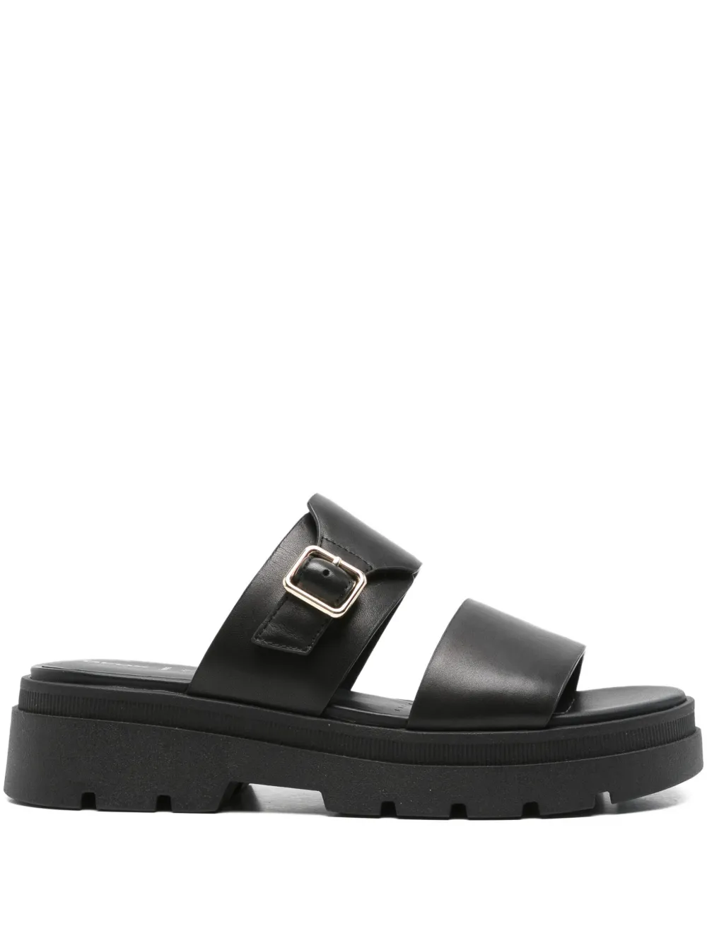 Geox buckle-detail platform sandals Black