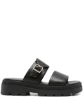 Geox buckle-detail platform sandals - Black