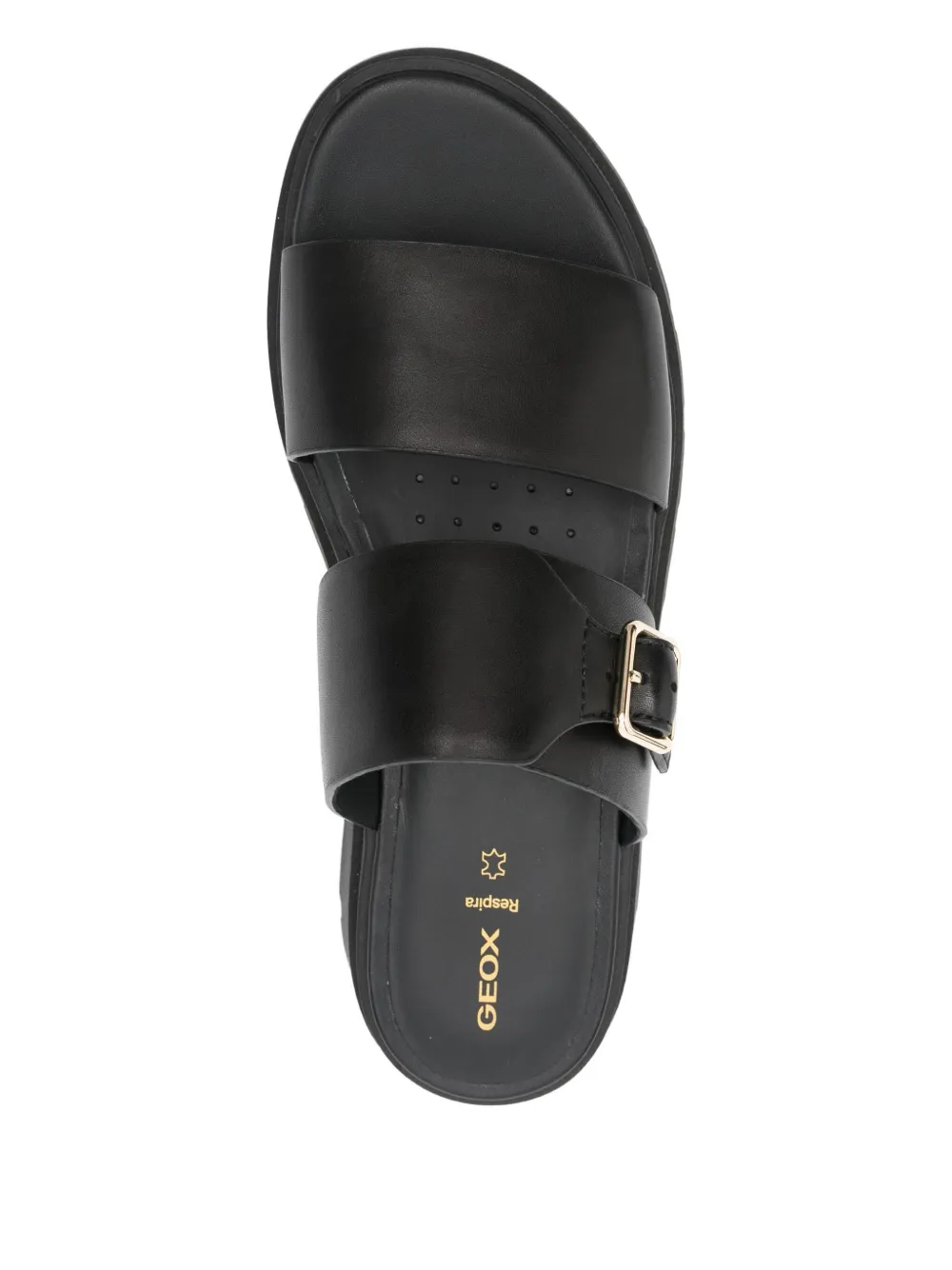 Geox buckle-detail platform sandals Black