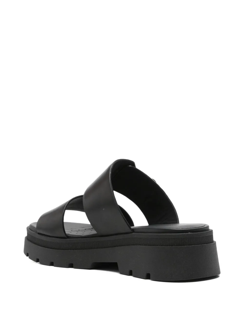 Geox buckle-detail platform sandals Black