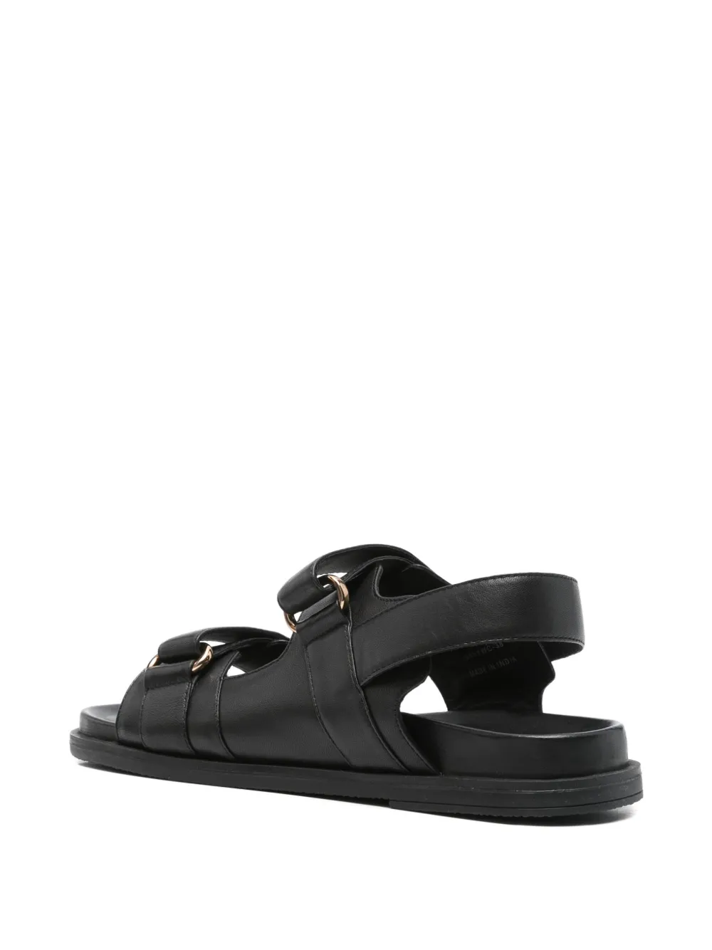 Geox Adelash double-strap leather sandals Black
