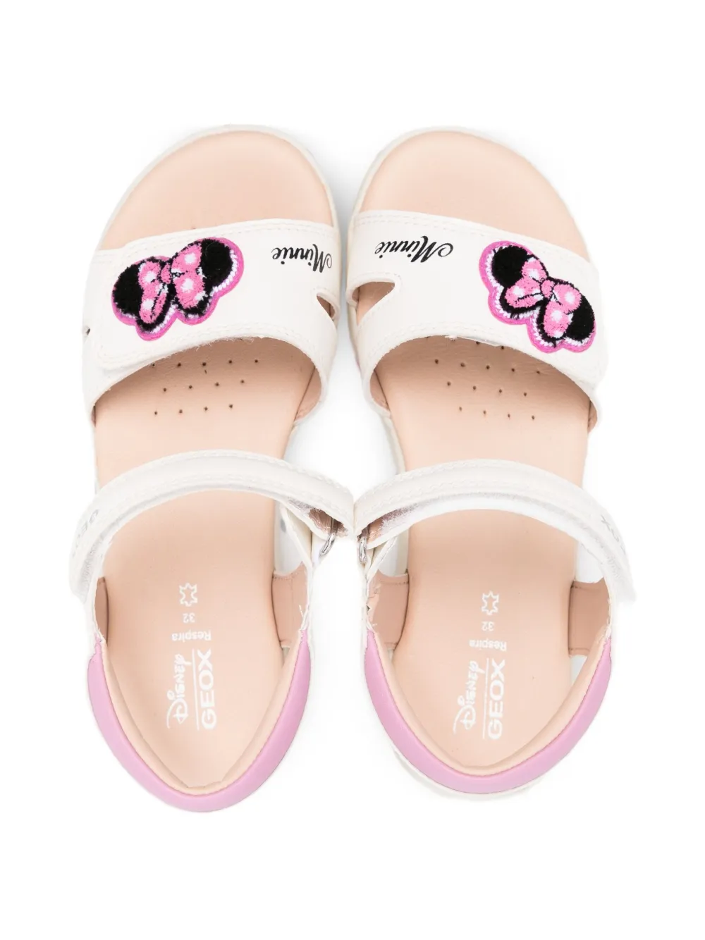 Geox Kids Haiti flower-embellished sandals White