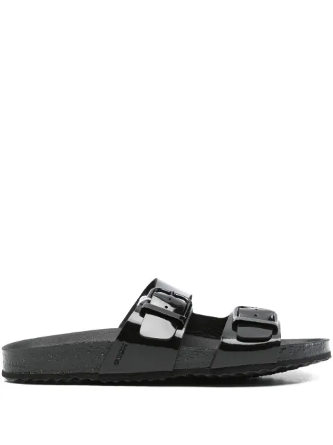 Geox buckle-detail slippers