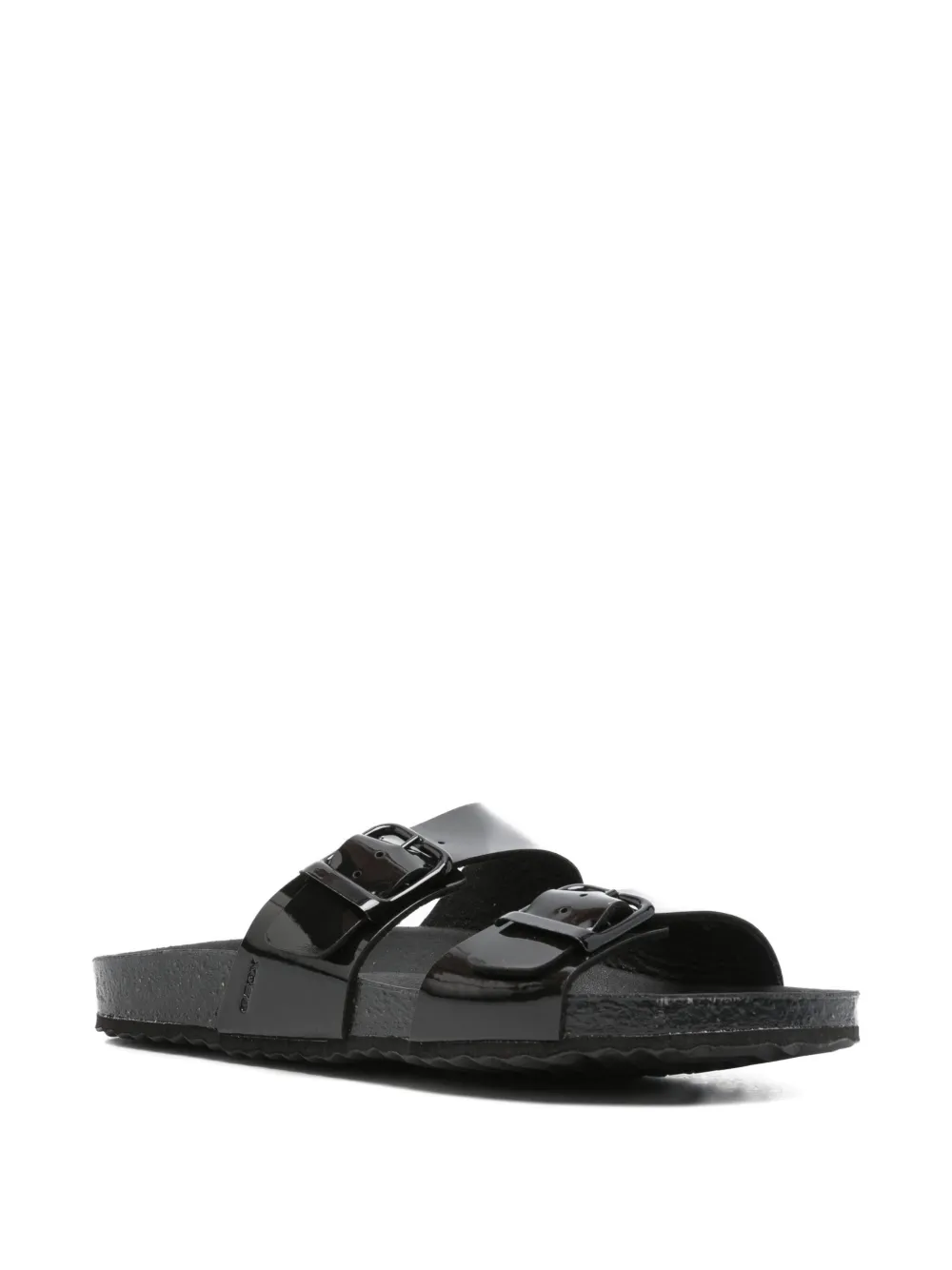 Geox buckle-detail slippers Black