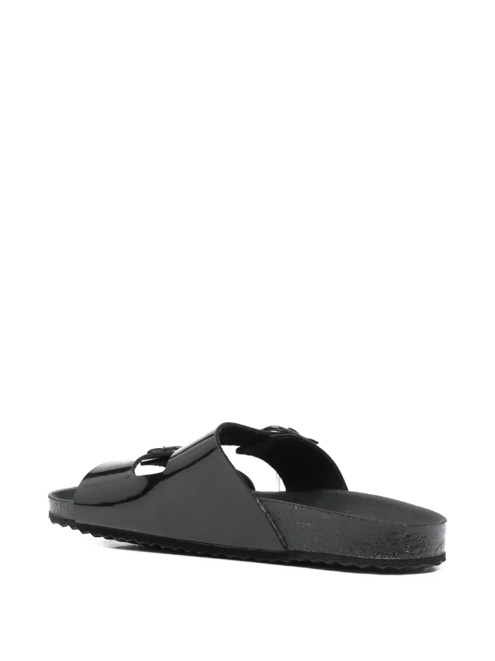 Geox buckle-detail slippers Black