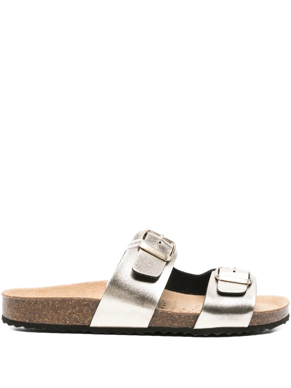 Geox Brionia buckle-detail suede sandals Gold