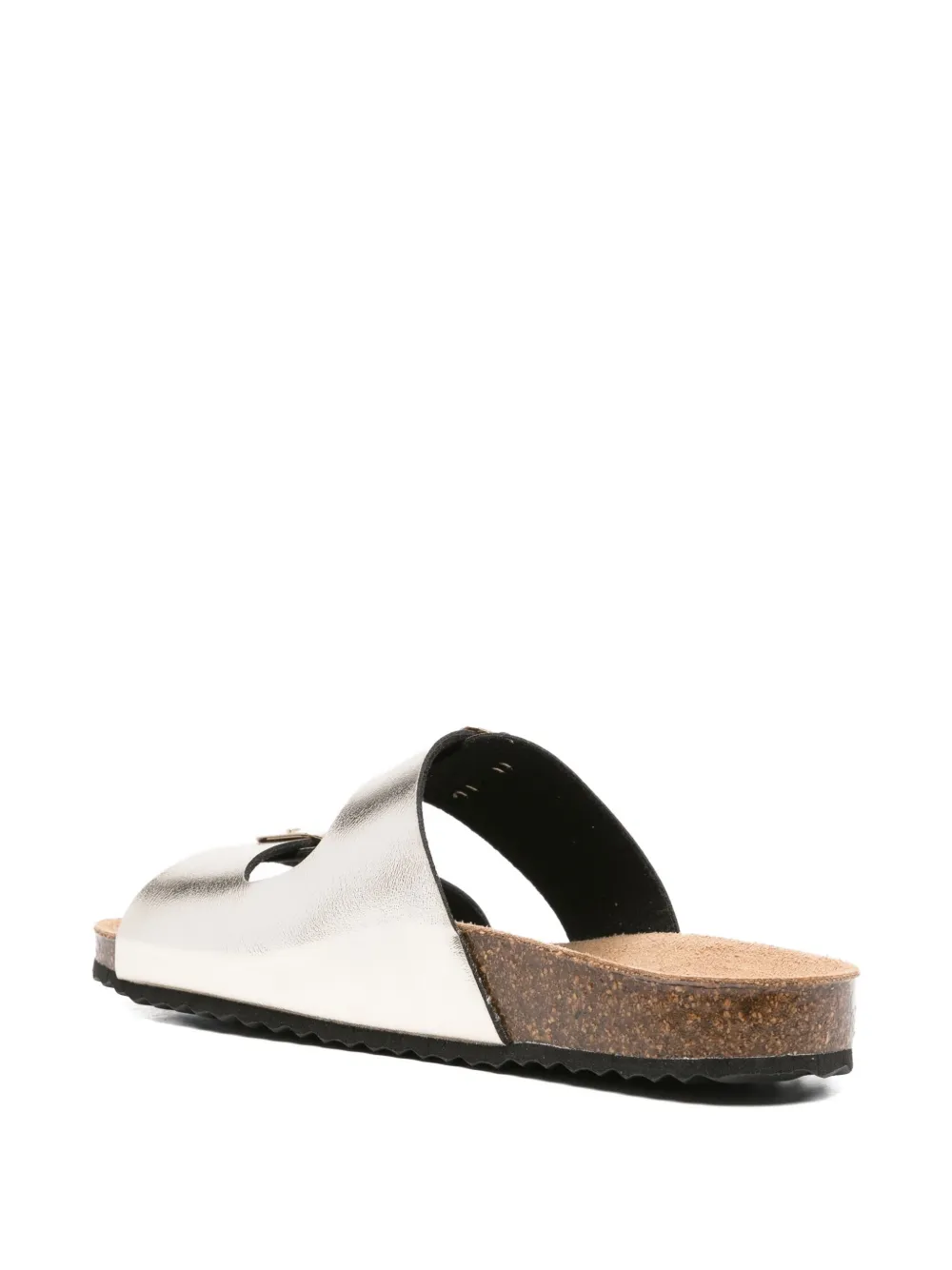 Geox Brionia buckle-detail suede sandals Gold