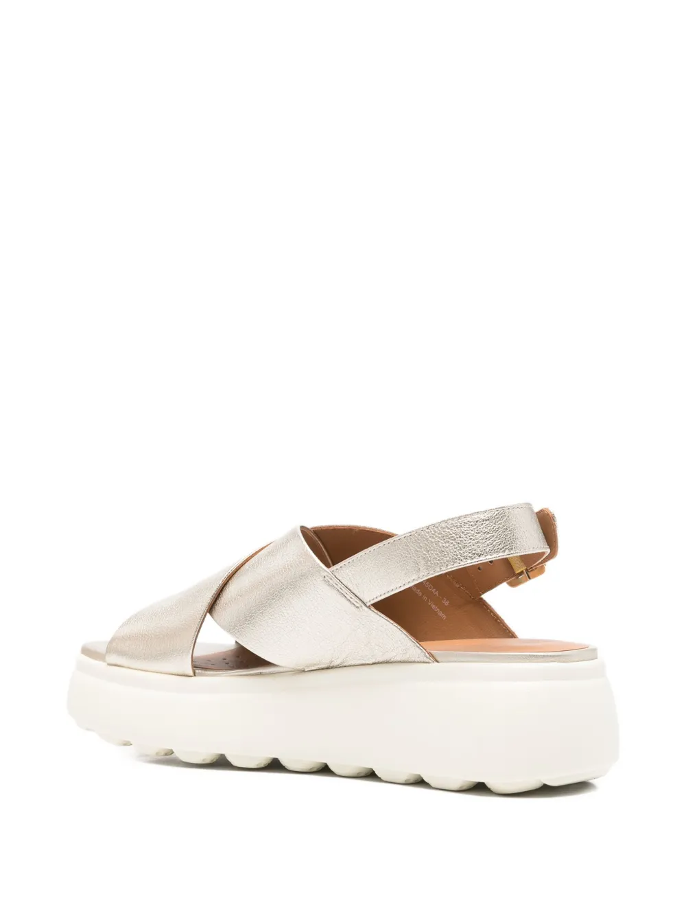 Geox 55mm Spherica™ EC4.1 crossover slingback sandals Gold