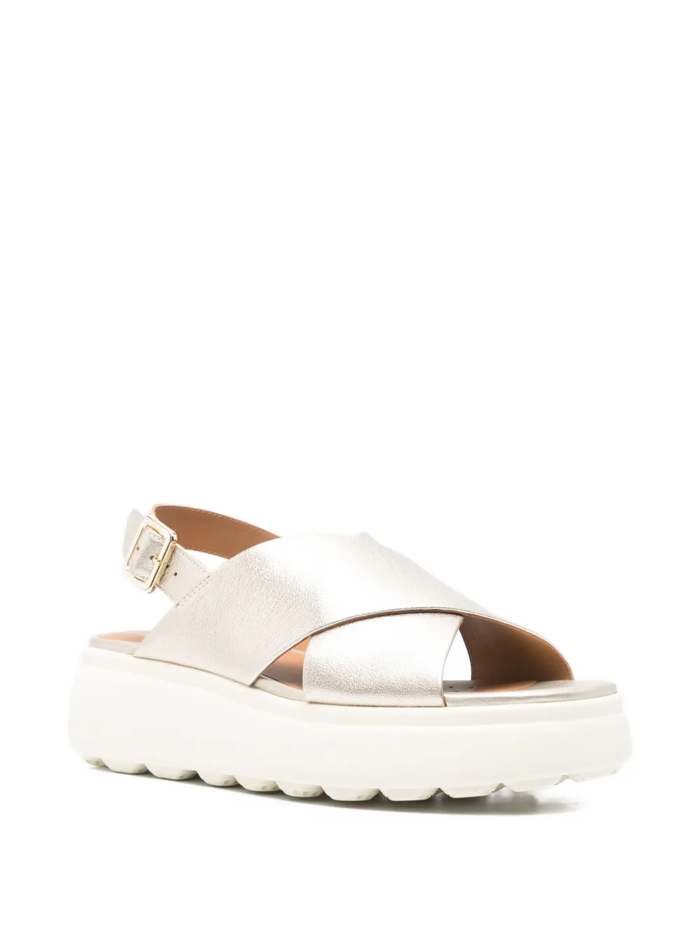 Geox 55mm Spherica™ EC4.1 crossover slingback sandals Gold