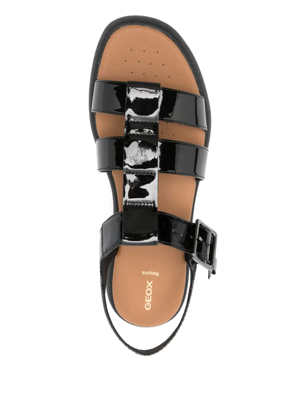 Geox 40mm D Camalei buckle-fastening platform sandals Black
