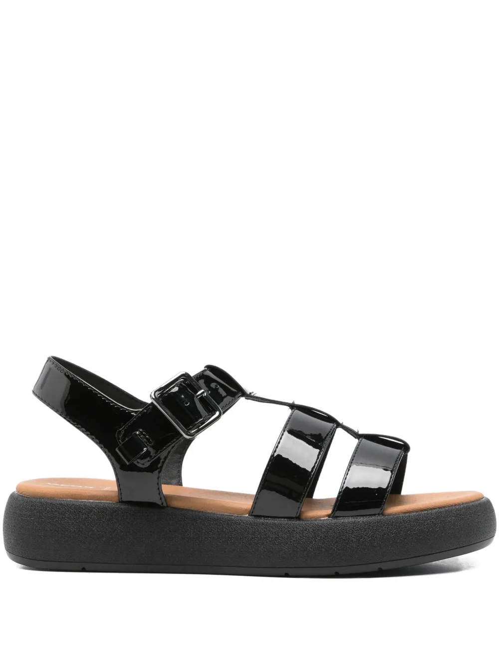 Geox 40mm D Camalei buckle-fastening platform sandals Black