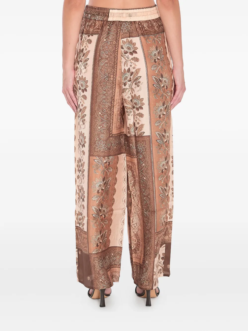 ZIMMERMANN Lucky paisley-print trousers Bruin