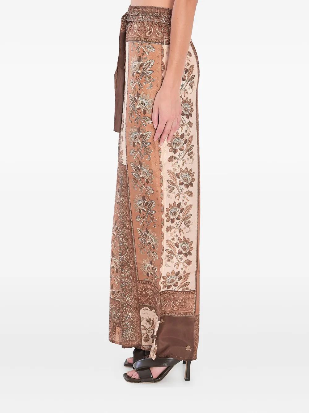 ZIMMERMANN Lucky paisley-print trousers Bruin