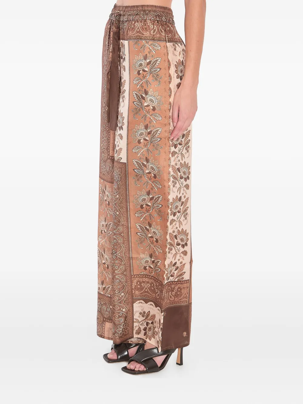 ZIMMERMANN Lucky paisley-print trousers Bruin