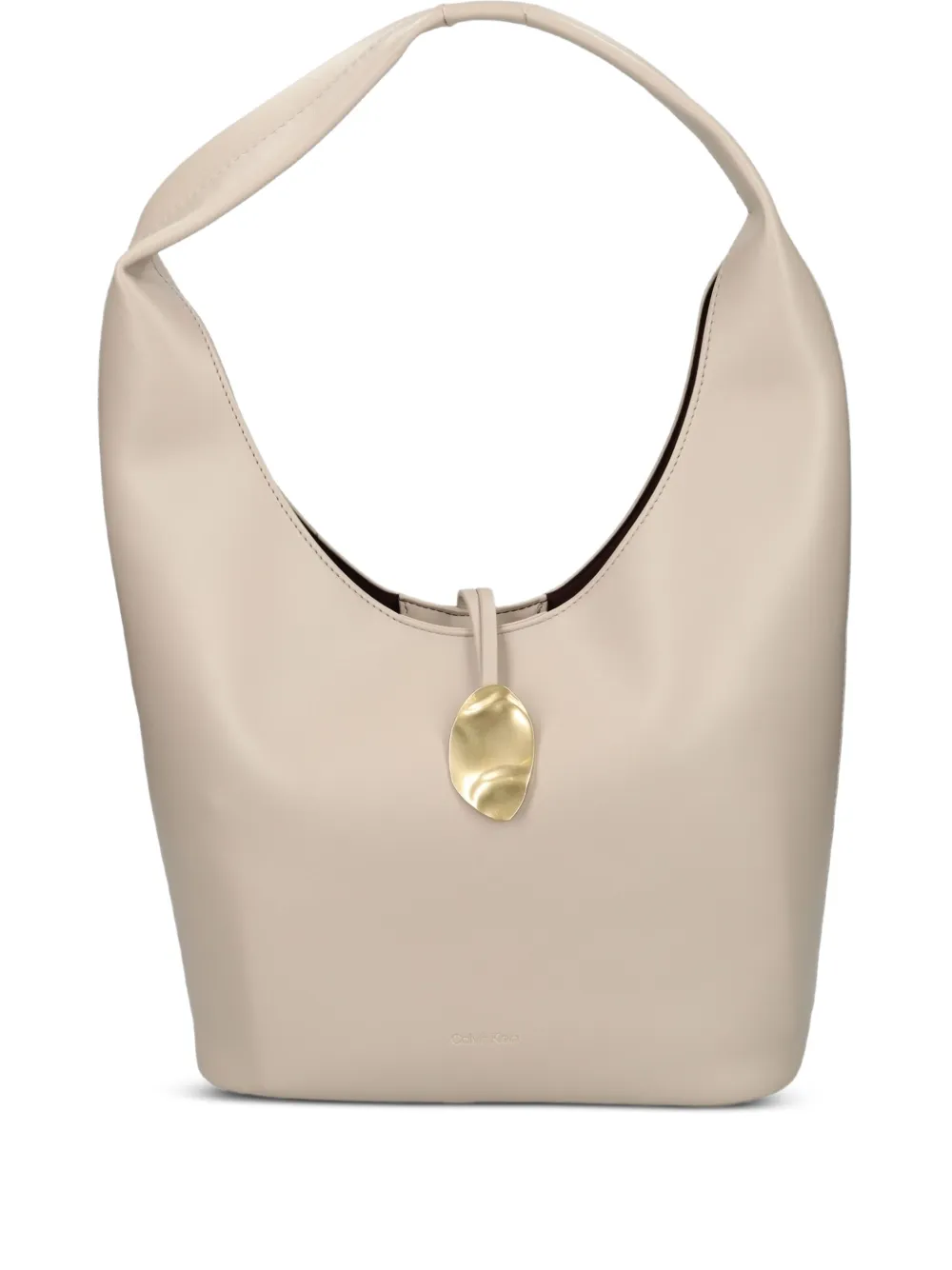 Calvin Klein curved-handle satchel | Neutrals | Image 1