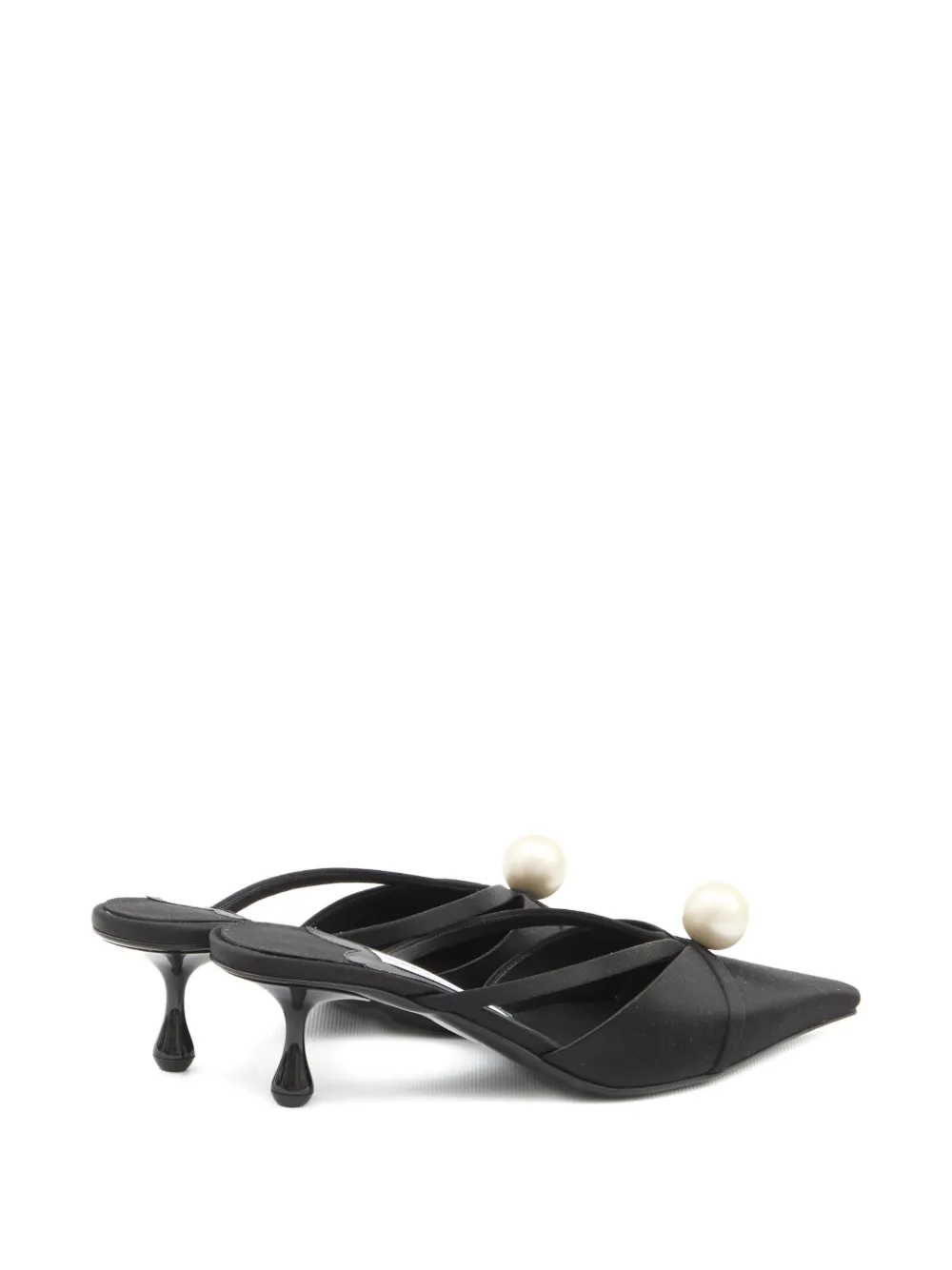 Jimmy Choo 50mm Sana pearl-embellished mules Black
