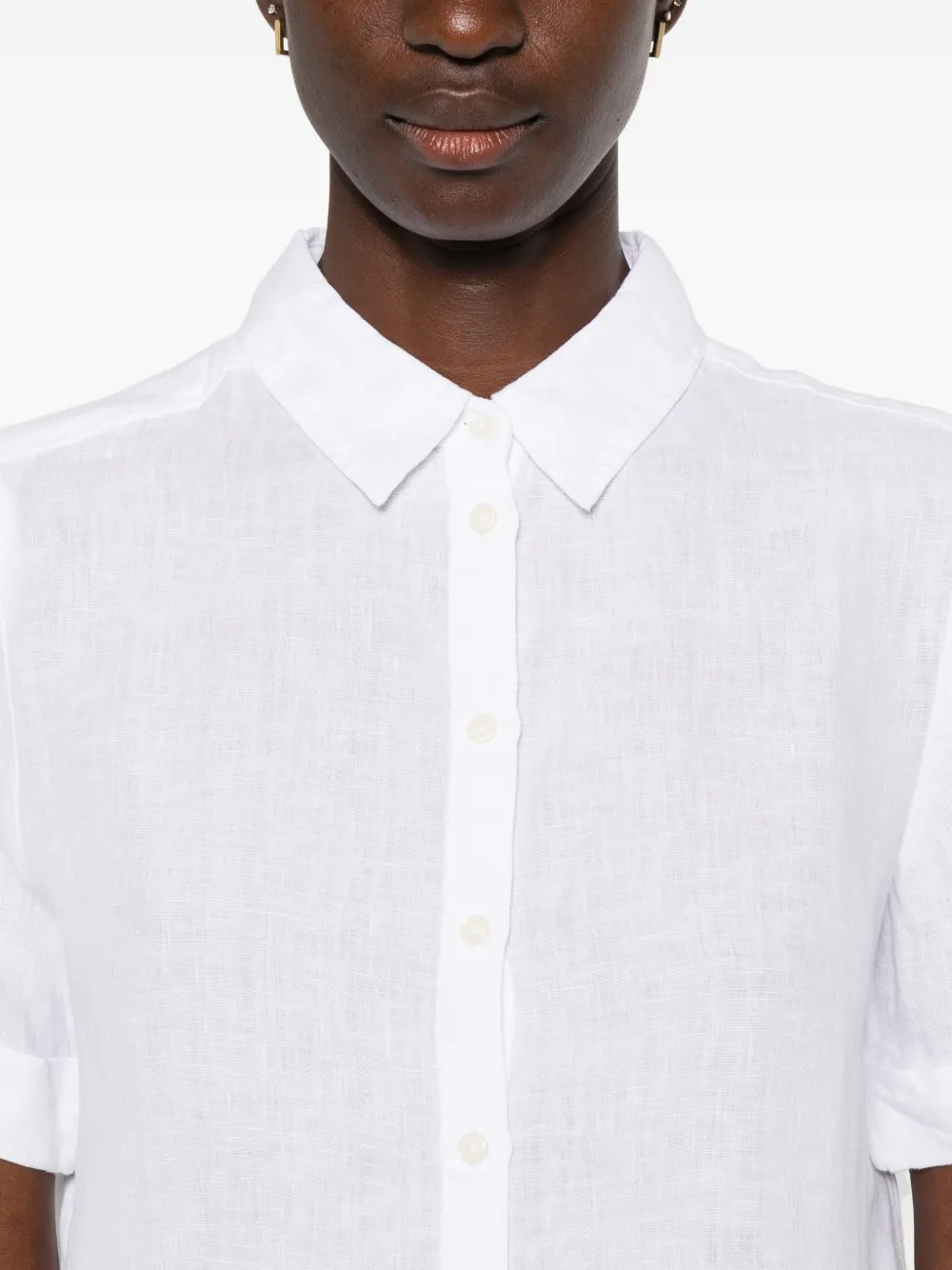 Marc O'Polo Blouse met korte mouwen Wit