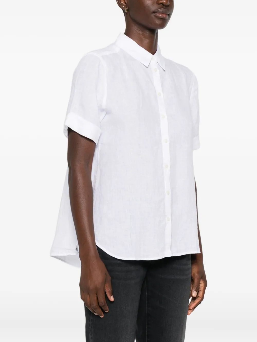 Marc O'Polo Blouse met korte mouwen Wit