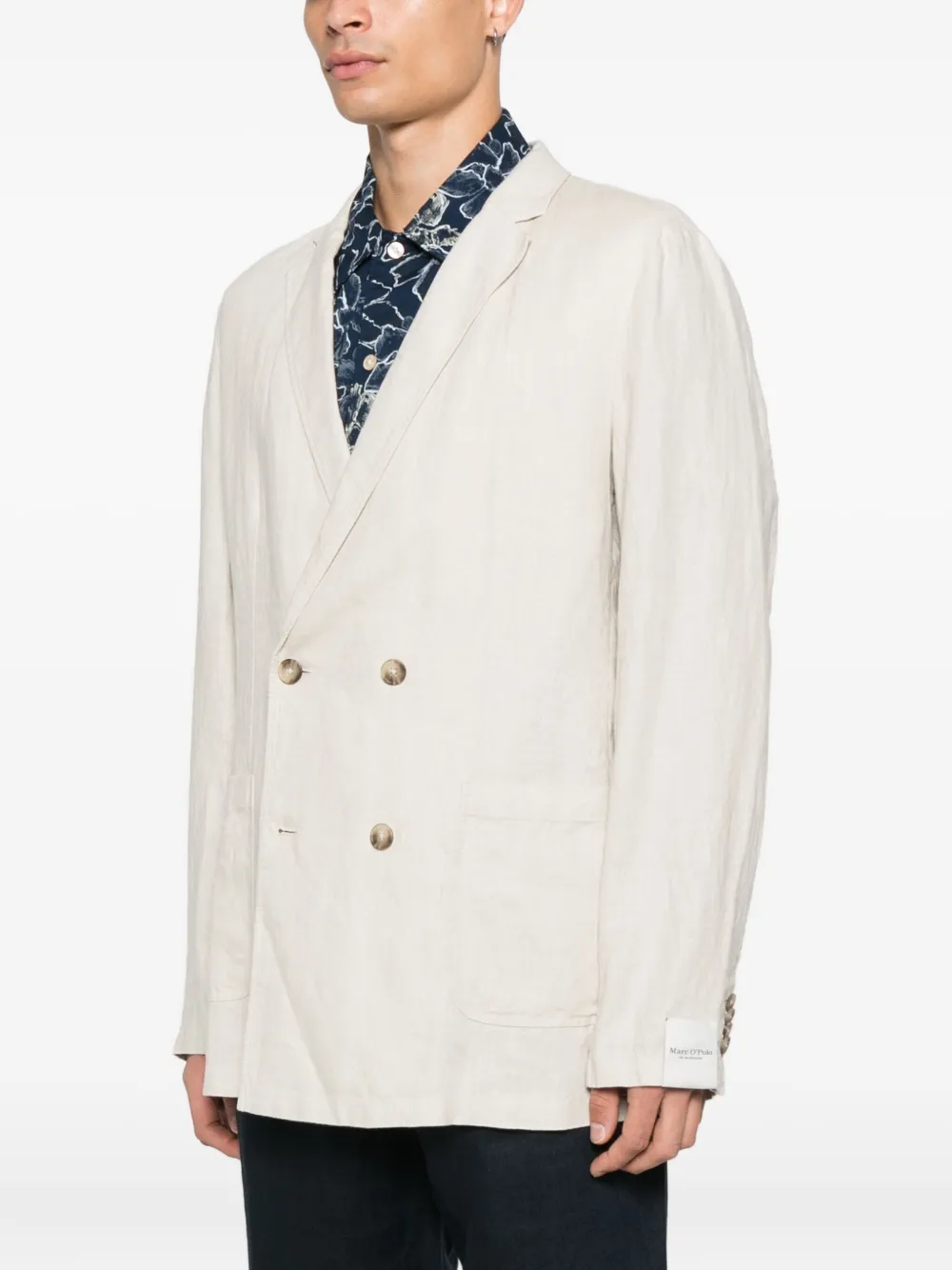 Marc O'Polo Linnen blazer Beige