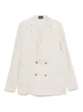 Marc O'Polo double-breasted linen blazer - Neutrals