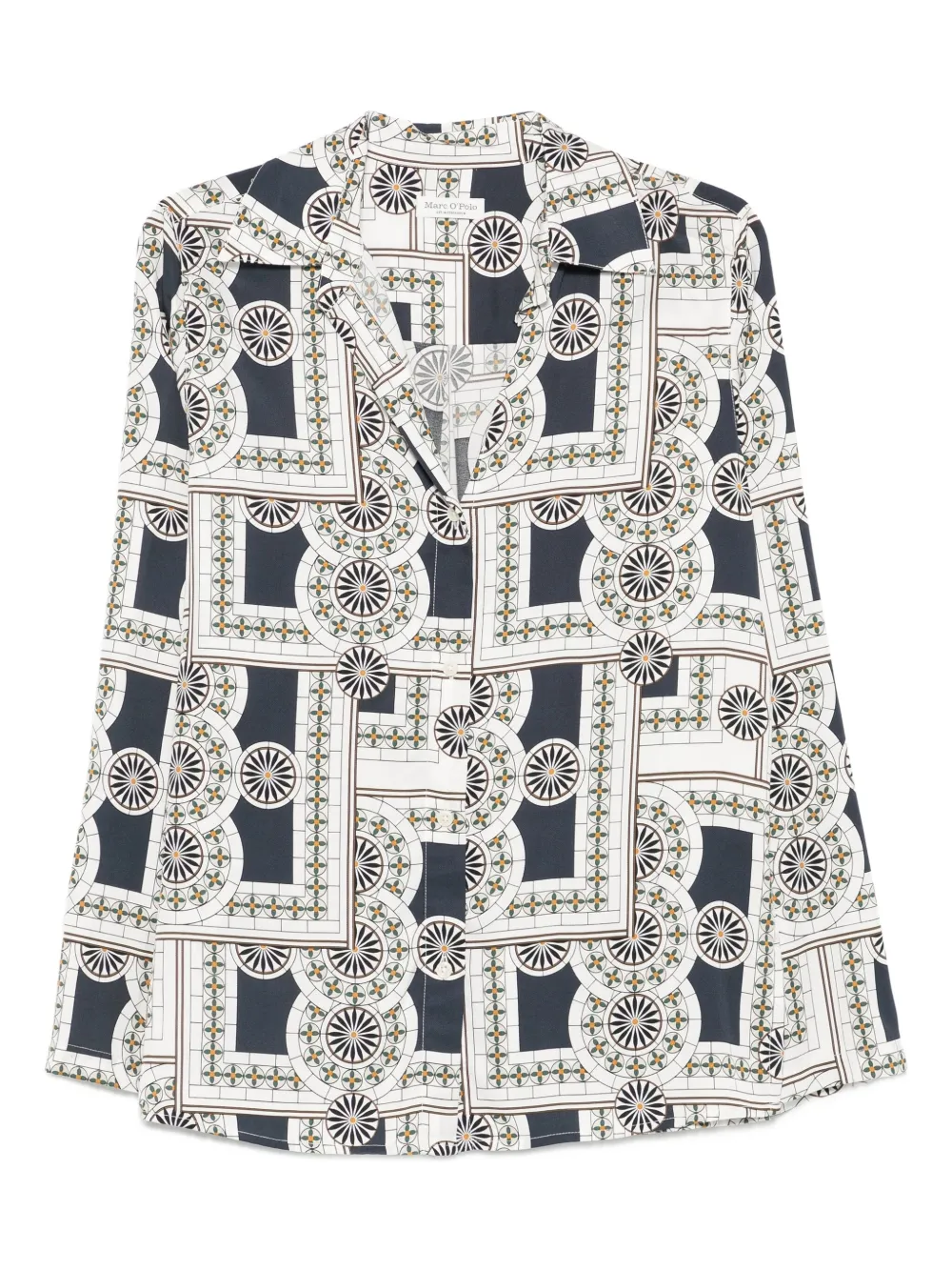 Marc O'Polo blouse met geometrische print Wit