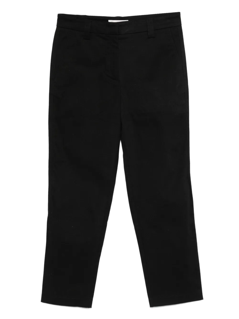 Marc O'Polo tapered trousers Zwart