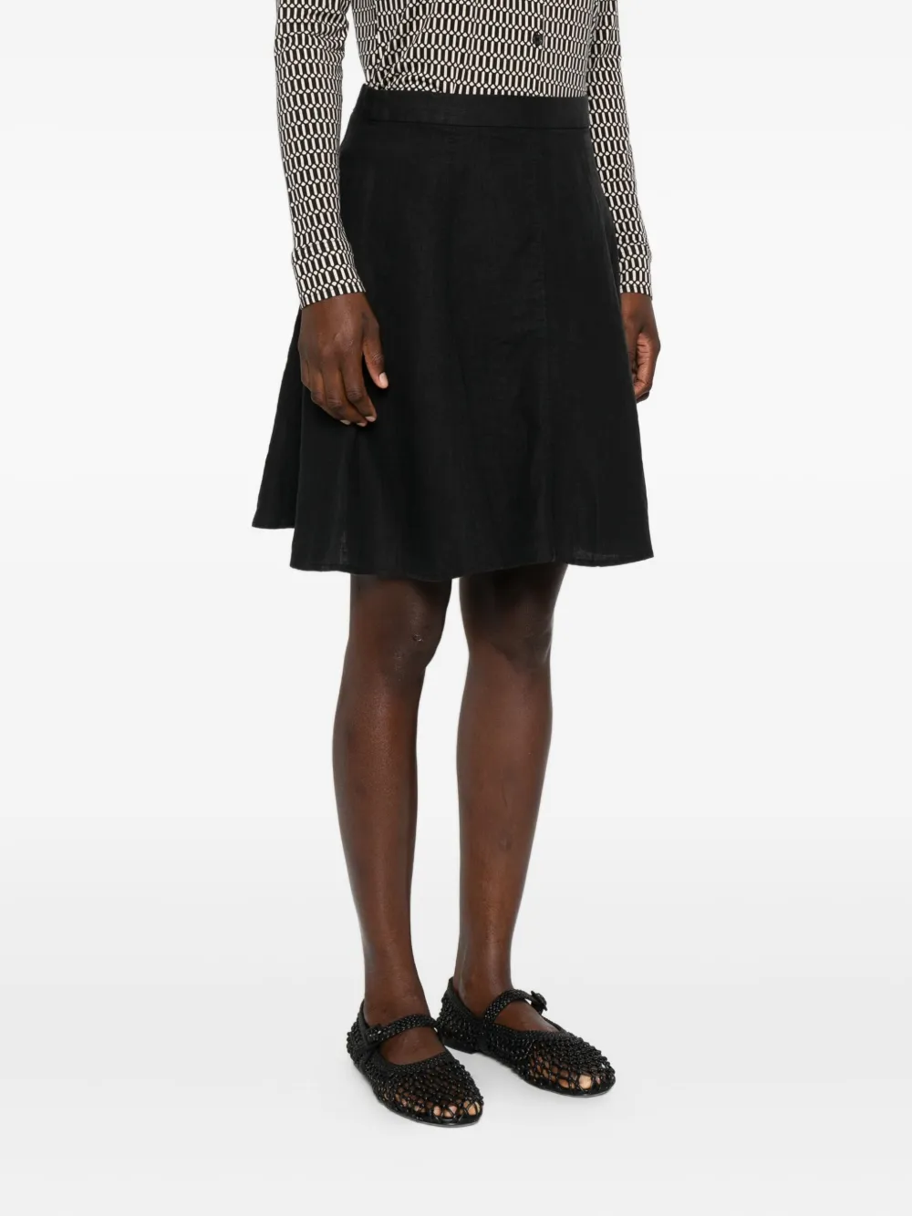 Marc O'Polo Flared mini-rok Zwart