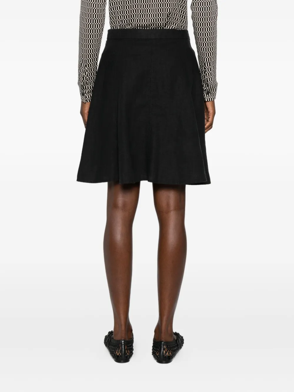 Marc O'Polo Flared mini-rok Zwart