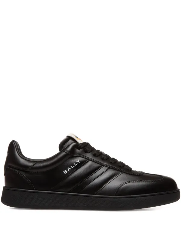 Bally Crest Ribbon-detail Sneakers in Black