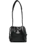 Vivienne Westwood Hilary orb-embellished drawstring bag - Black