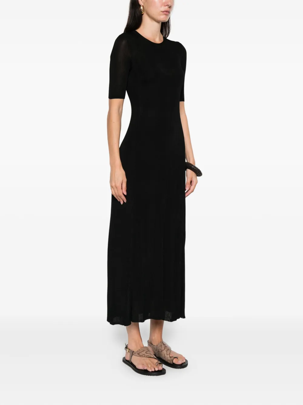 Ulla Johnson Maxine midi-jurk Zwart