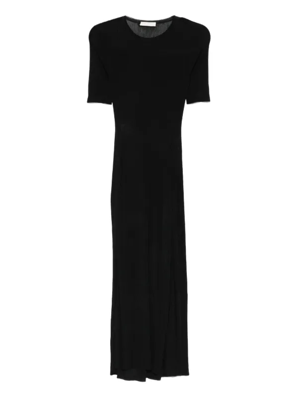knee length dresses for ladies ULLA JOHNSON Vivi Sweetheart Neckline Midi Dress in Noir– Capsule Shop
