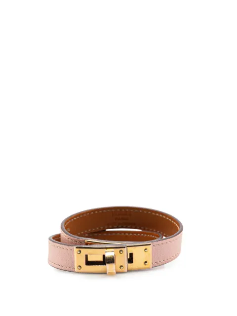 Hermès Pre-Owned pulsera Kelly Double Tour de piel 2018