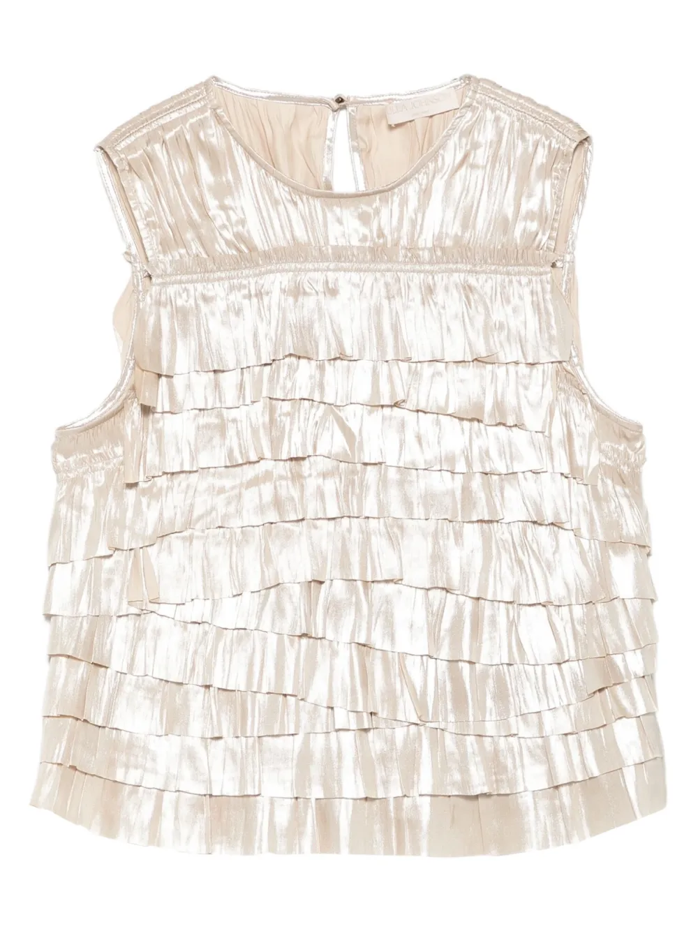 Ulla Johnson Quinn layered ruffled top | Neutrals | Image 1