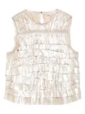 Ulla Johnson Quinn layered ruffled top - Neutrals