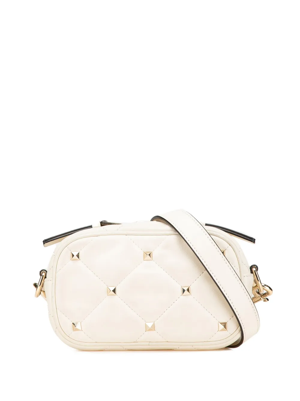 Valentino Garavani Pre-Owned 2018-2025 Leather Rockstud crossbody bag | White | Image 1