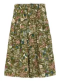 Ulla Johnson Rosen floral tie-waist skirt - Green