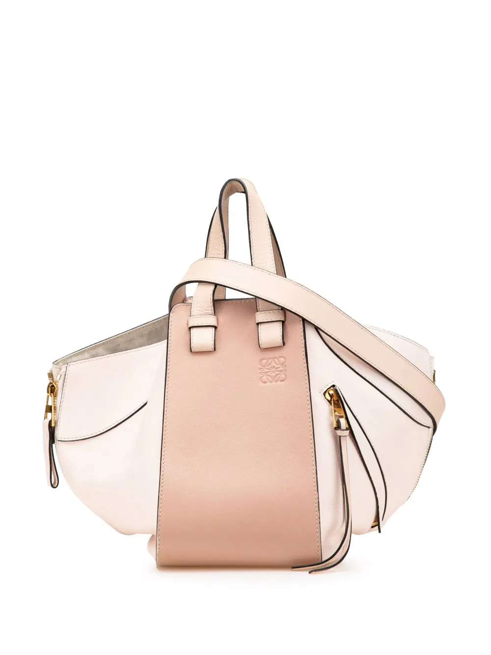 Loewe Pre-Owned 2010-2025 スモール レザー ハンモック サッチェルバッグ - ピンク Loewe Pre-Owned 2010-2025 スモール レザー ハンモック サッチェルバッグ - ピンク