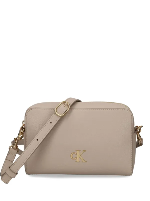 Calvin Klein logo-plaque chain-strap Bag Neutrals FARFETCH IN