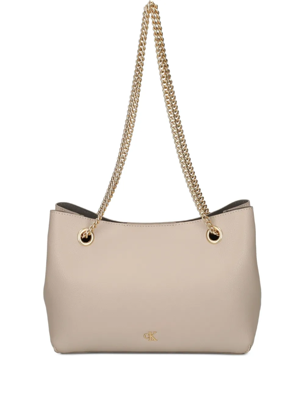 Calvin Klein Boekentas met kettingbandje Beige