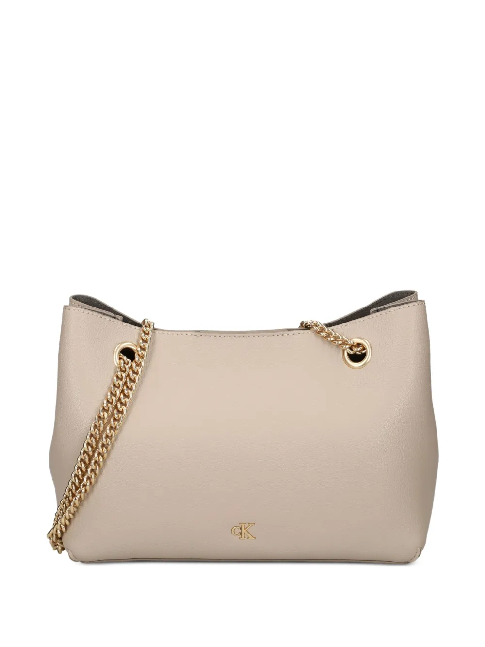 Calvin Klein Boekentas met kettingbandje Beige