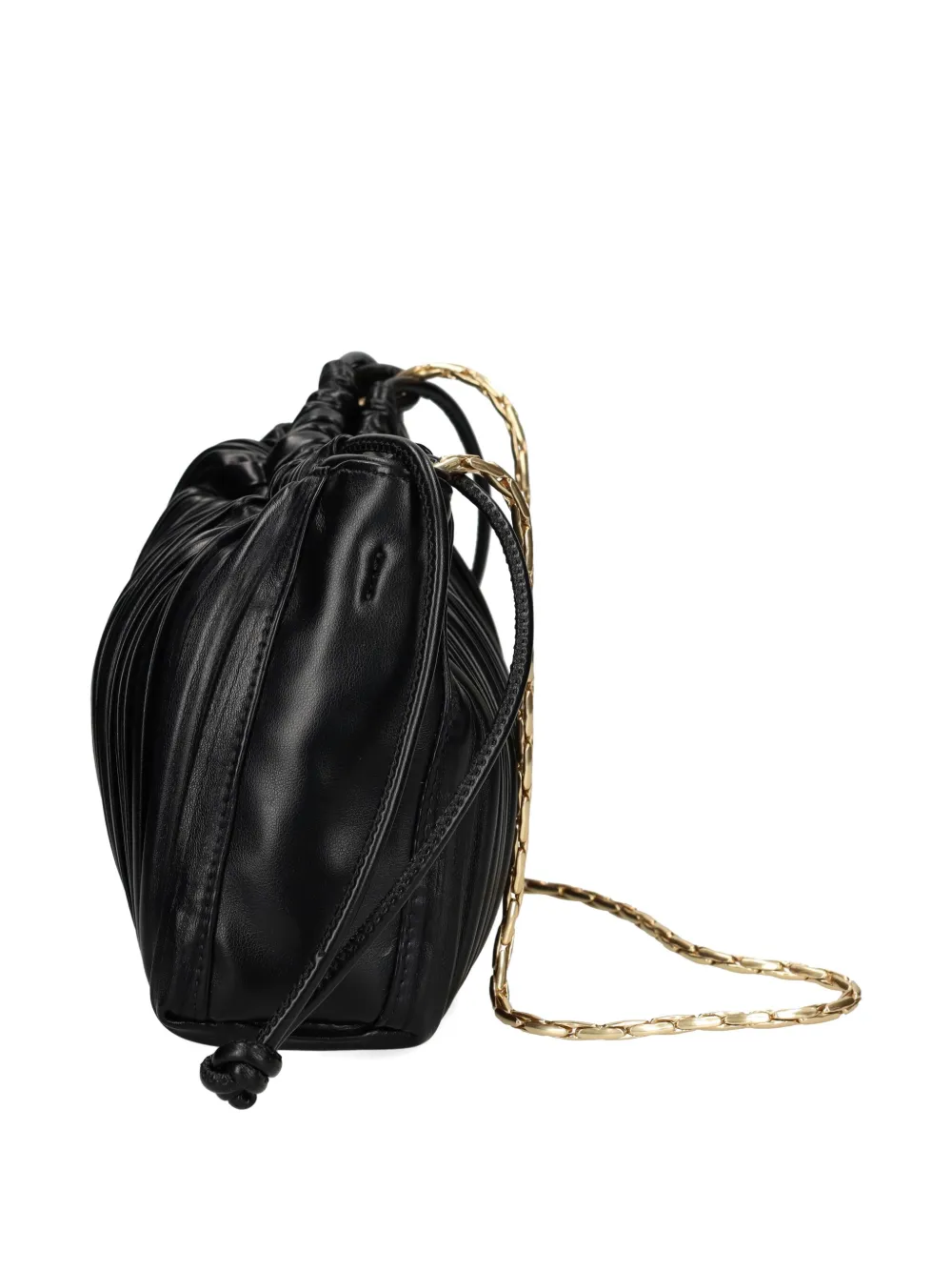 Calvin Klein Geplooide tas met ketting Zwart